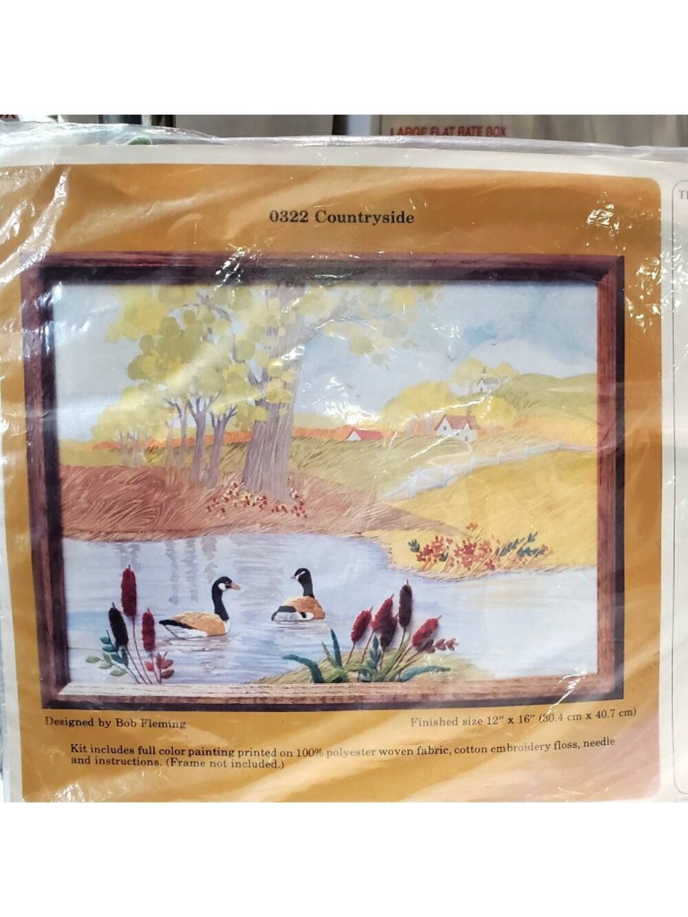 VTG The Creative Circle 0322 Countryside Embroidery Kit 12"x16"